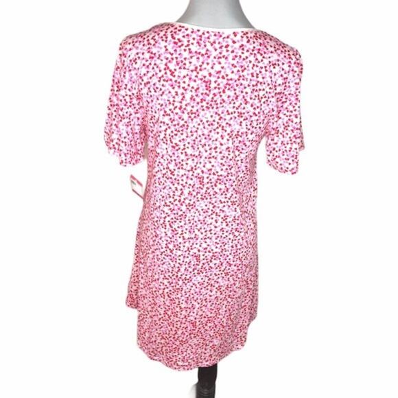 Kate Spade Confetti Hearts Night Shirt Red Pink Size XSmall - Picture 2 of 13